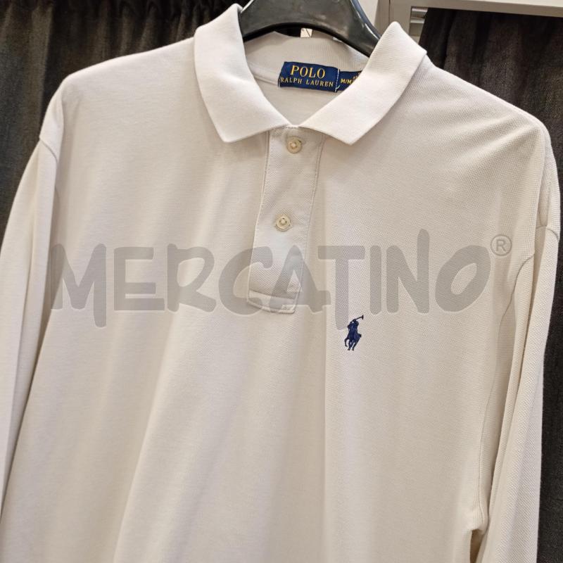 POLO UOMO POLO RALPH LAUREN BIANCO COTONQ PIQUÈ | Mercatino dell'Usato Burolo 3