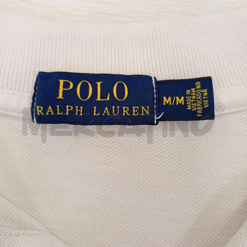 POLO UOMO POLO RALPH LAUREN BIANCO COTONQ PIQUÈ | Mercatino dell'Usato Burolo 4