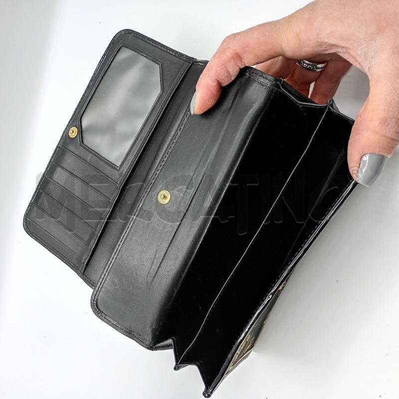 PORTA FOGLIO BRACCAILINI NERO CON CAVALLI DORATI | Mercatino dell'Usato Burolo 3