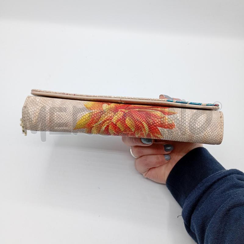 PORTA FOGLIO DESIUGLA AVANA STAMPA FIORI | Mercatino dell'Usato Burolo 5