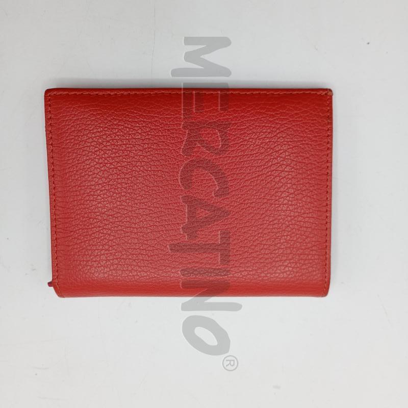PORTA FOGLIO GIANNI CHIARINI ROSSO PASTELLO IN CUOIO | Mercatino dell'Usato Burolo 2