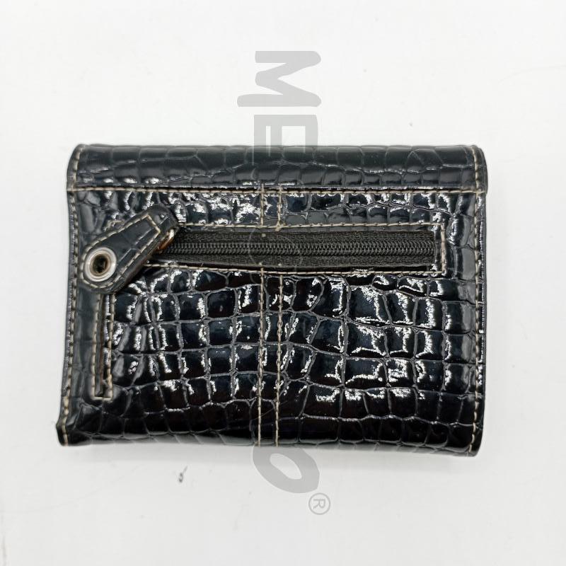 PORTA FOGLIO KATHY NERO CROCO IN PLASTICA | Mercatino dell'Usato Burolo 2