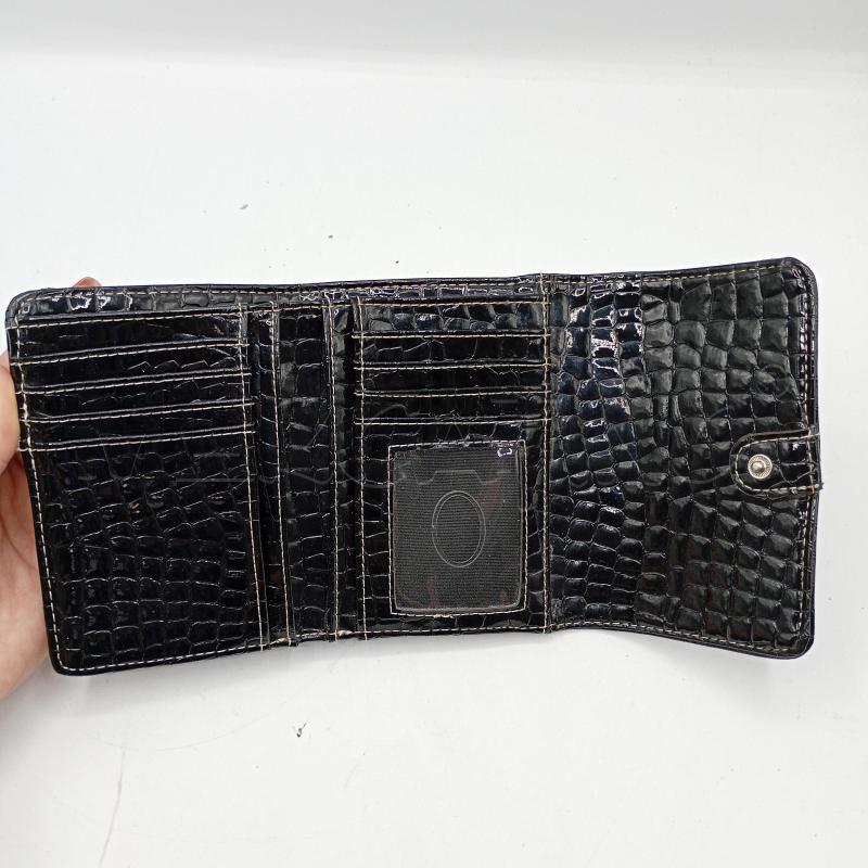 PORTA FOGLIO KATHY NERO CROCO IN PLASTICA | Mercatino dell'Usato Burolo 3