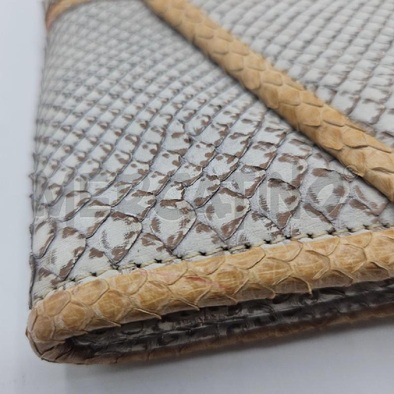 PORTA FOGLIO PITONATO BIANCA BEIGE | Mercatino dell'Usato Burolo 2