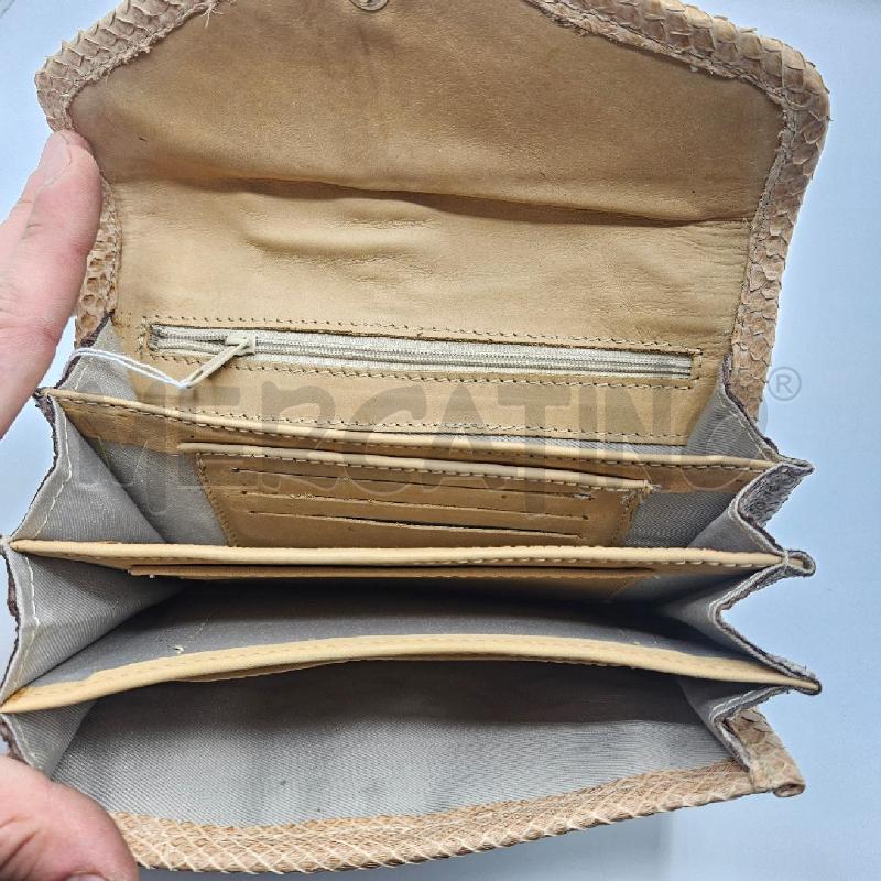 PORTA FOGLIO PITONATO BIANCA BEIGE | Mercatino dell'Usato Burolo 4
