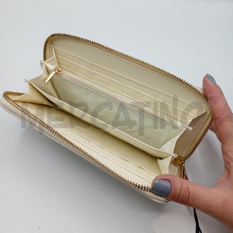 PORTA FOGLIO SHOP ART BEIGE ZIP DORATA | Mercatino dell'Usato Burolo 3