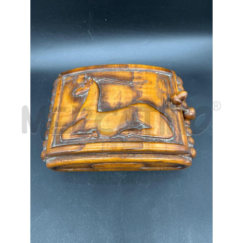 PORTA SIGARETTE LEGNO LAVORATO | Mercatino dell'Usato Burolo 1