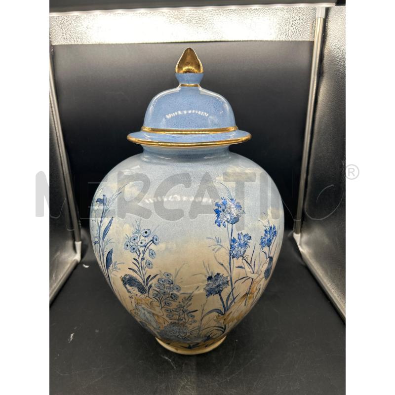 POTICHE VASO CERAMICA DIPINTO A MANO CON RAGAZZE | Mercatino dell'Usato Burolo 1