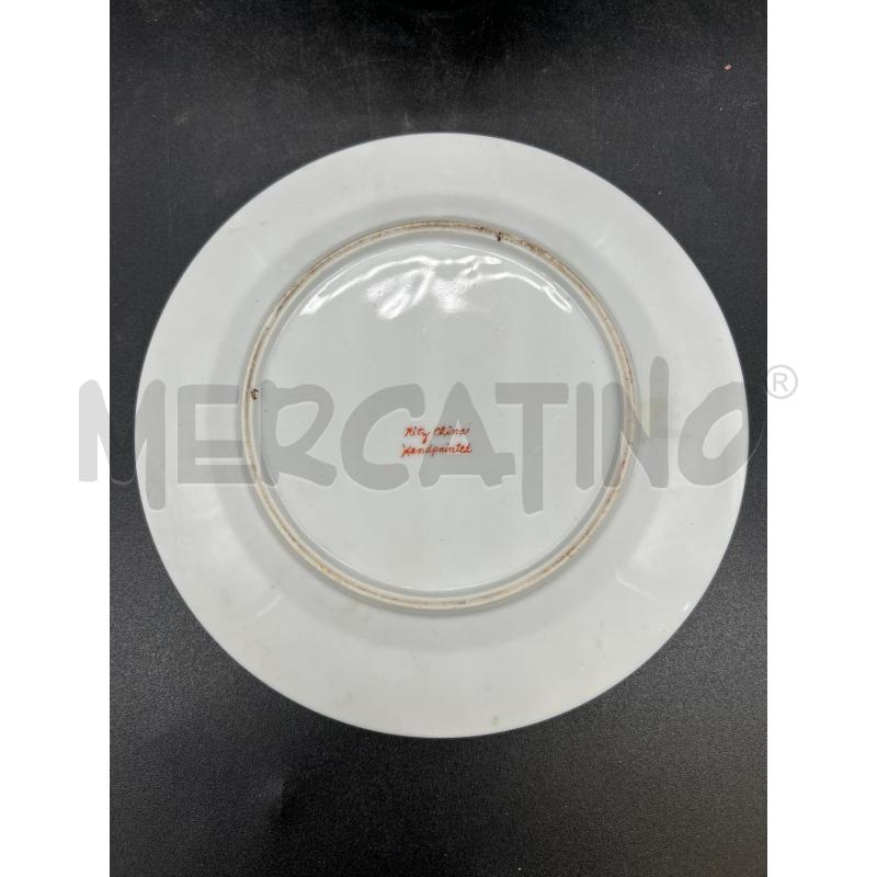 POTICHE VASO ORIENTALE CERAMICA MARRONE CON PIATTINO | Mercatino dell'Usato Burolo 2