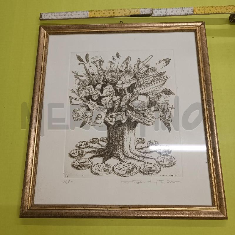 QUADRO AQUAFORTE TIT. L EURO DI LINDNER1 | Mercatino dell'Usato Burolo 1