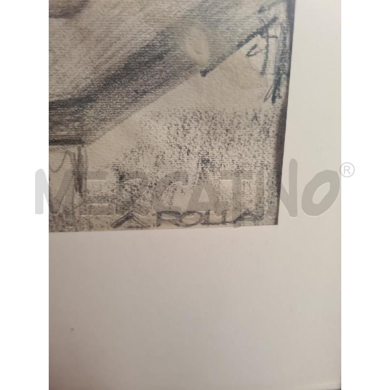 QUADRO A CARBONCINO DI A. ROLLA DONNA SEDUTA | Mercatino dell'Usato Burolo 3