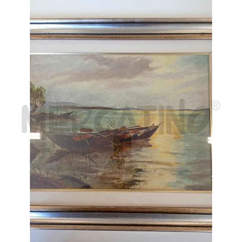 QUADRO DIPINTO BARCA IN LAGUNA | Mercatino dell'Usato Burolo 2