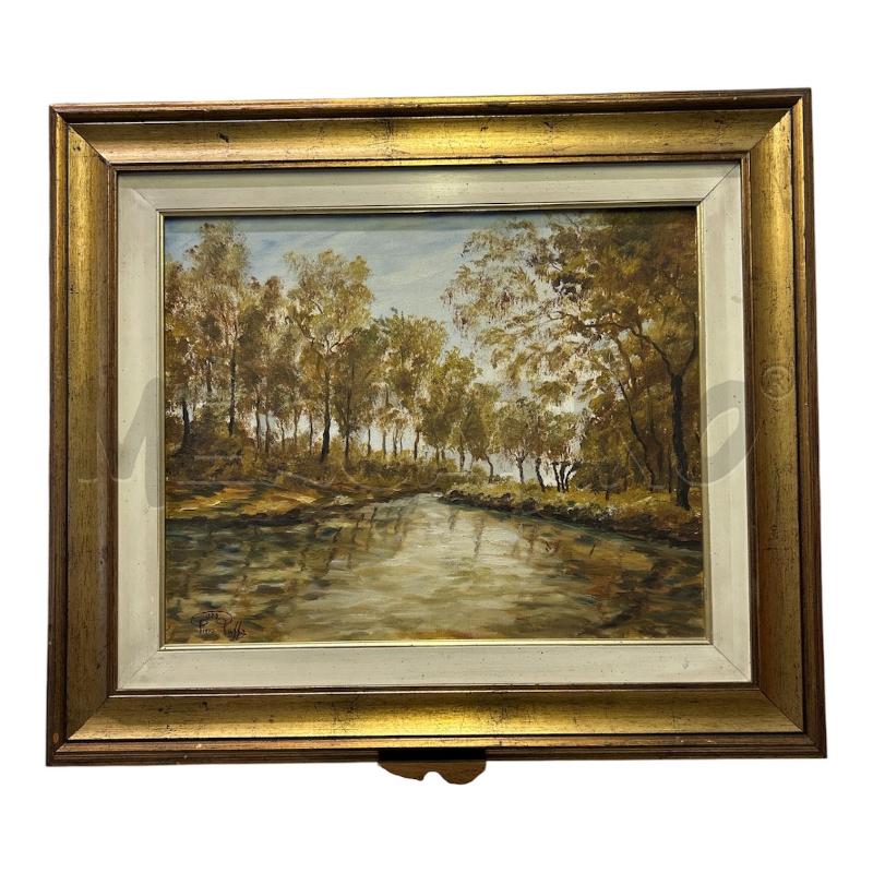 QUADRO DIPINTO BOSCO DI RUFFA | Mercatino dell'Usato Burolo 1