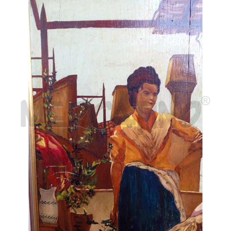 QUADRO DIPINTO CON DONNE  | Mercatino dell'Usato Burolo 2