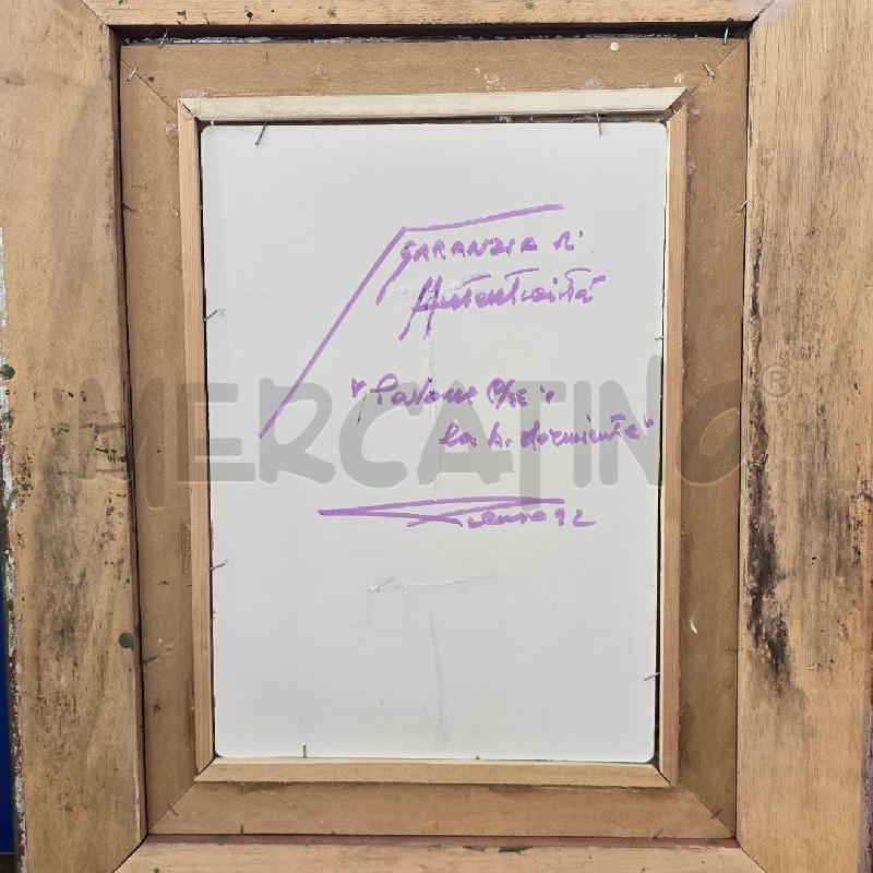 QUADRO DIPINTO DI PELUSO CONTADINI NEL CAMPO | Mercatino dell'Usato Burolo 4