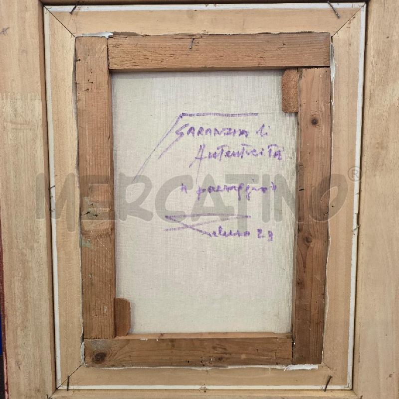QUADRO DIPINTO DI PELUSO PAESAGGIO CONTADINI | Mercatino dell'Usato Burolo 4