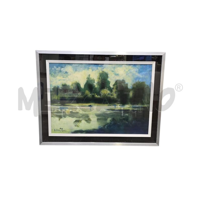 QUADRO DIPINTO LAGO DI VIVERONE DI A BERSANI | Mercatino dell'Usato Burolo 1