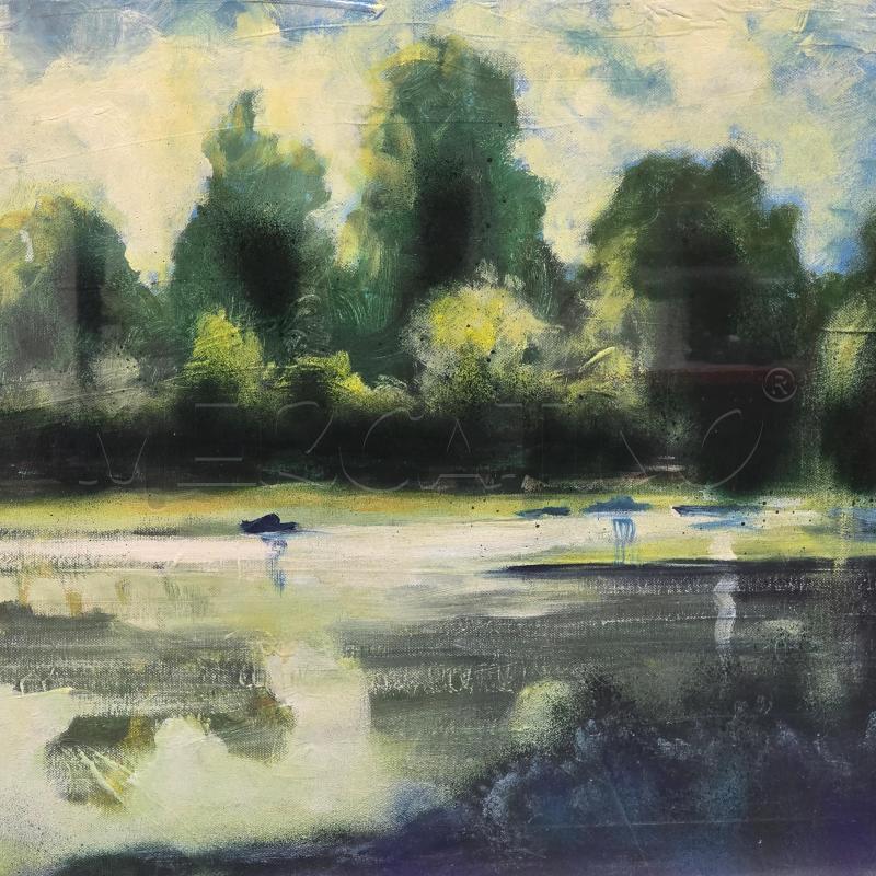 QUADRO DIPINTO LAGO DI VIVERONE DI A BERSANI | Mercatino dell'Usato Burolo 4