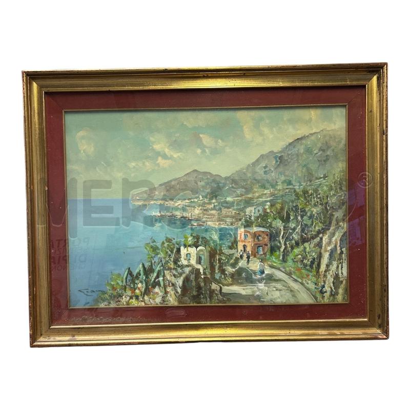 QUADRO DIPINTO PAESAGGIO MARINO | Mercatino dell'Usato Burolo 1