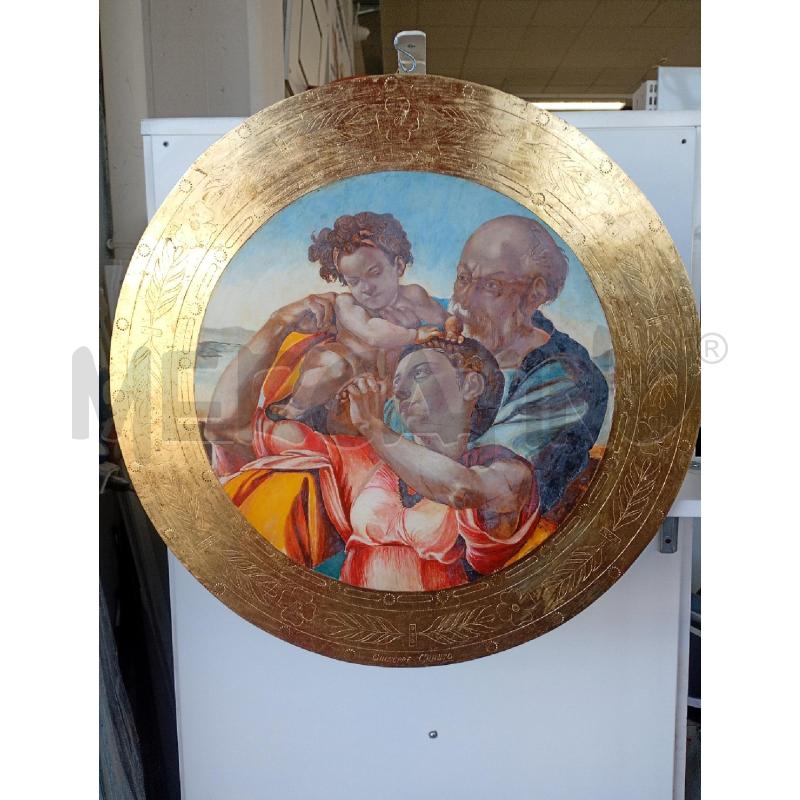 QUADRO DIPINTO RELIGIOSO TONDO | Mercatino dell'Usato Burolo 1