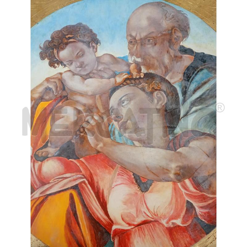 QUADRO DIPINTO RELIGIOSO TONDO | Mercatino dell'Usato Burolo 3
