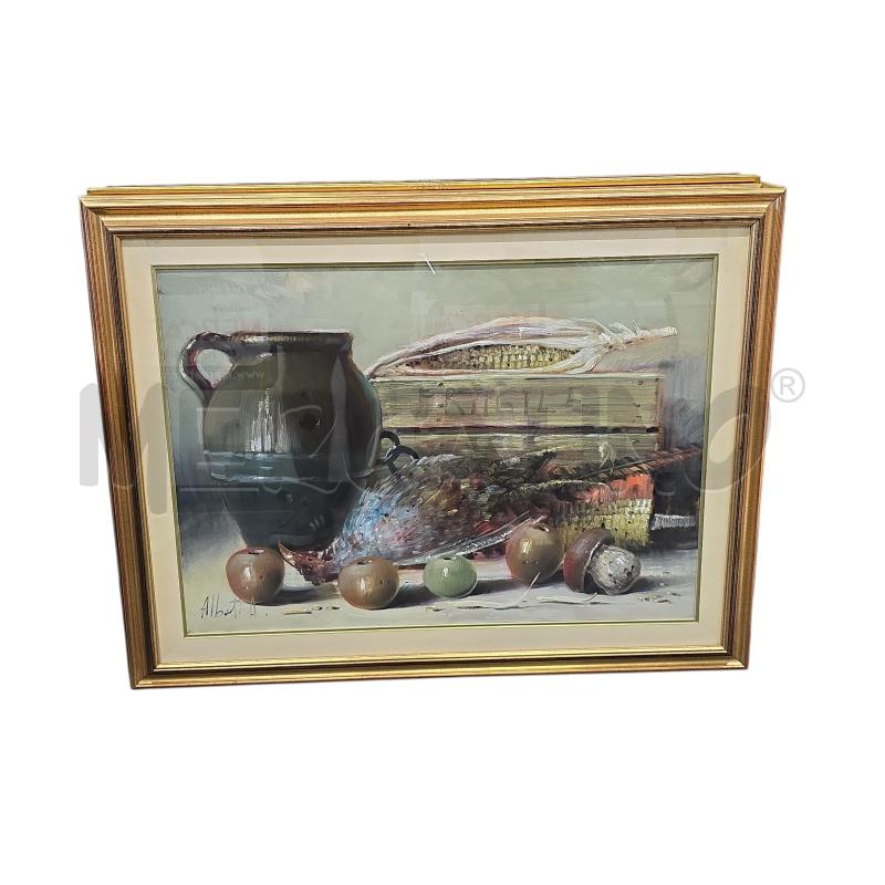 QUADRO DI ALBERTI CON FUNGHI E VERDURE | Mercatino dell'Usato Burolo 1