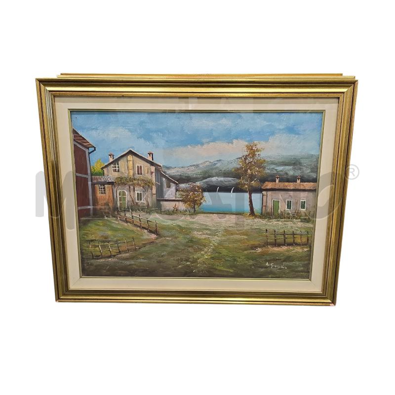 QUADRO DI GAUDIN CASE SU LAGO | Mercatino dell'Usato Burolo 1