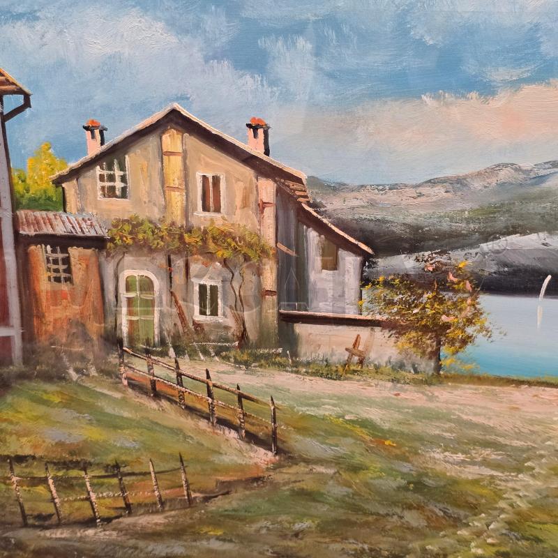 QUADRO DI GAUDIN CASE SU LAGO | Mercatino dell'Usato Burolo 2