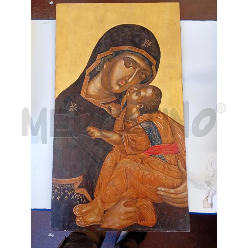 QUADRO ICONA RELIGIOSA MADONNA CON FIGLIO | Mercatino dell'Usato Burolo 1