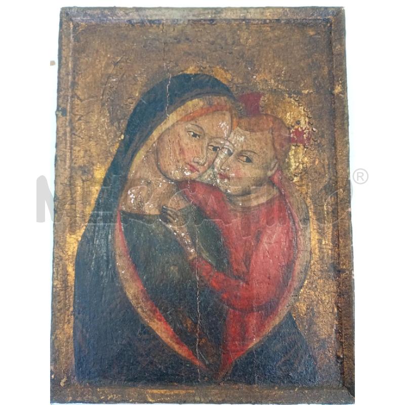 QUADRO ICONA RELIGIOSA MADRE FIGLIO | Mercatino dell'Usato Burolo 1