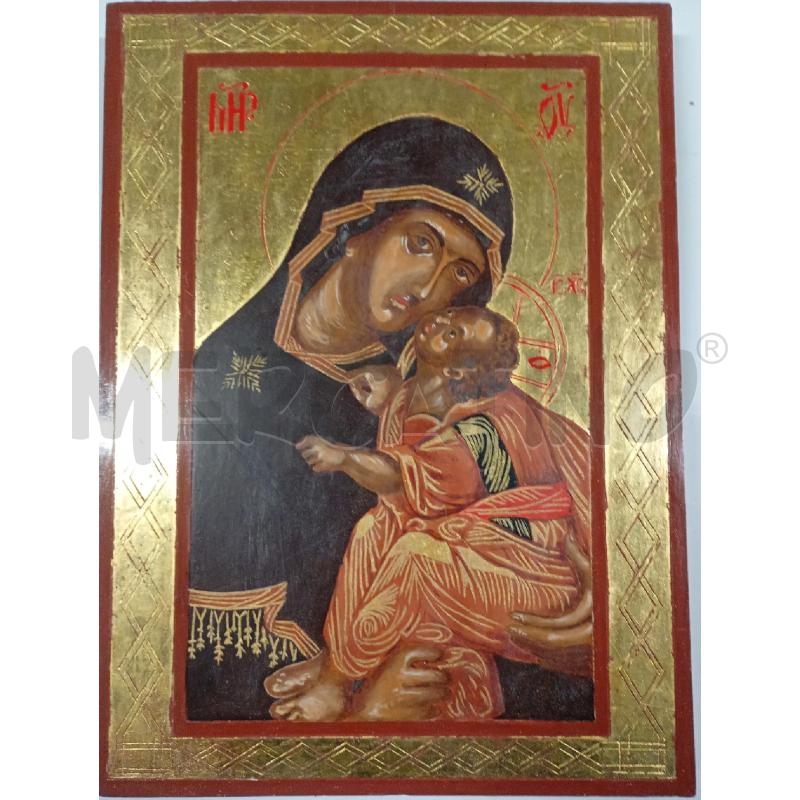 QUADRO ICONA RELIGIOSA MADRE FIGLIO  | Mercatino dell'Usato Burolo 1