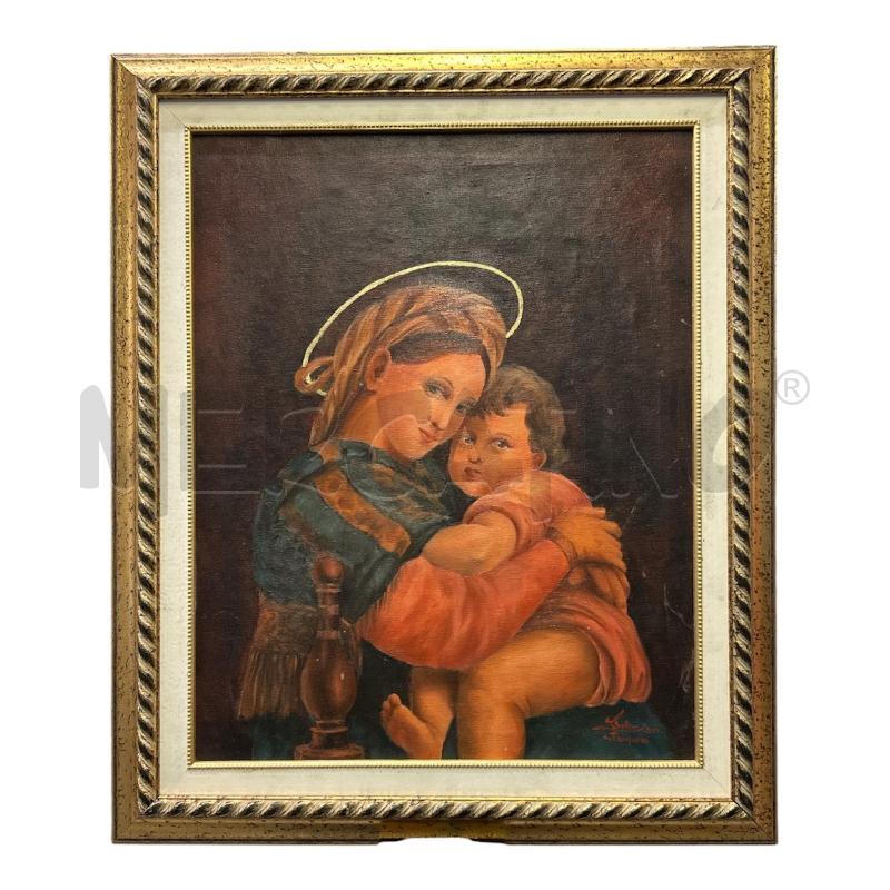 QUADRO RELIGIOSO MADRE E GESU | Mercatino dell'Usato Burolo 1