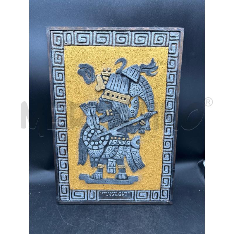 QUADRO SCULTURA MESSICANO GIALLO | Mercatino dell'Usato Burolo 1
