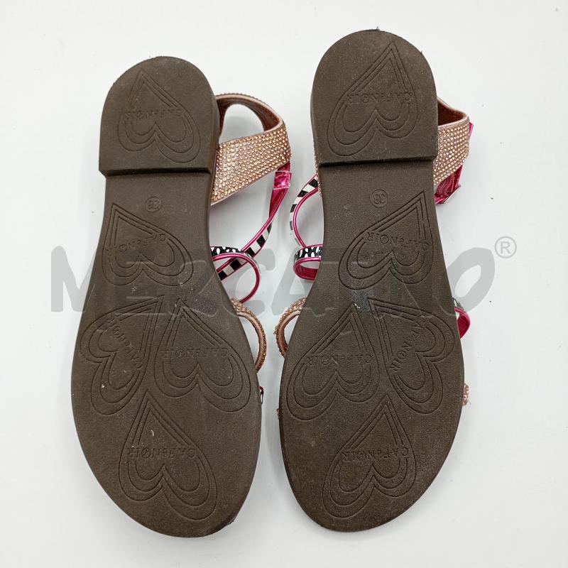 SANDALI DONNA CAFÈ NOIR STRASS ROSA | Mercatino dell'Usato Burolo 5