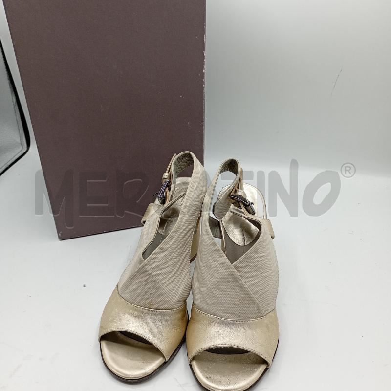 SANDALI DONNA IXOS CREMA METALLIZZATO+SCATOLA | Mercatino dell'Usato Burolo 1