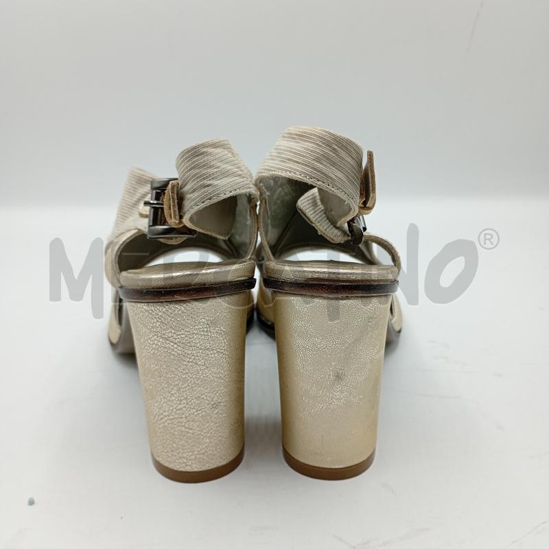 SANDALI DONNA IXOS CREMA METALLIZZATO+SCATOLA | Mercatino dell'Usato Burolo 4