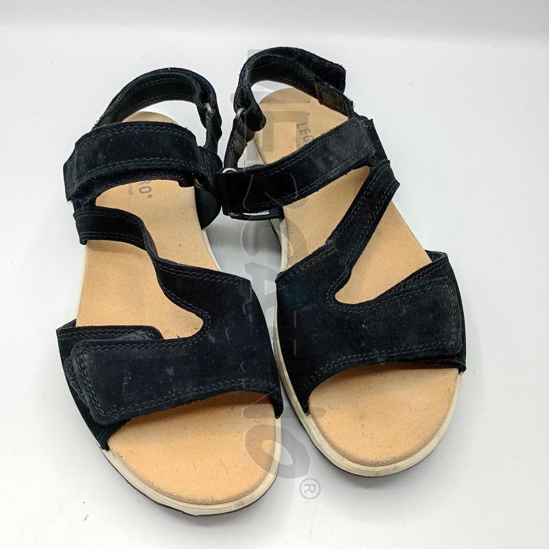 SANDALI DONNA NERO BEIGE STRAPPI | Mercatino dell'Usato Burolo 1