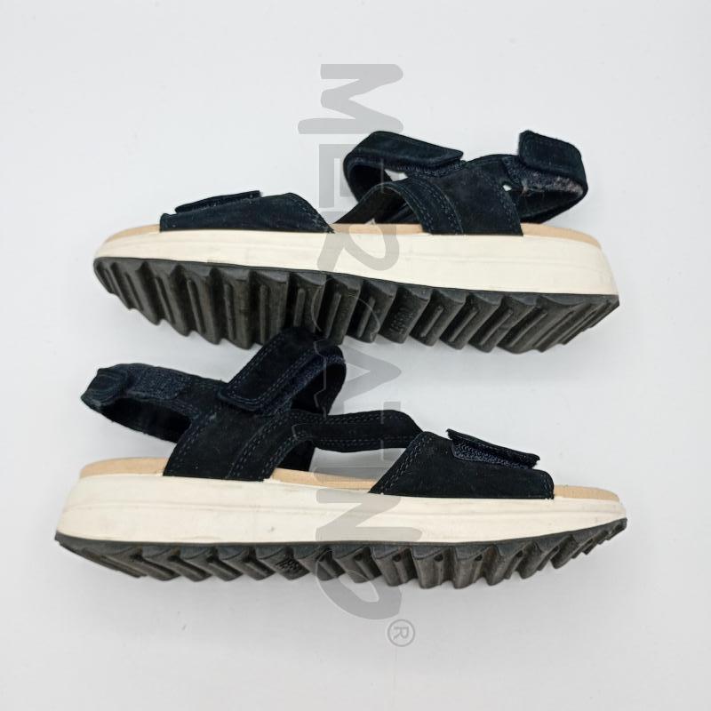 SANDALI DONNA NERO BEIGE STRAPPI | Mercatino dell'Usato Burolo 2