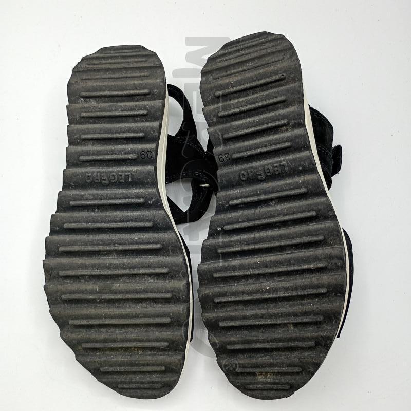 SANDALI DONNA NERO BEIGE STRAPPI | Mercatino dell'Usato Burolo 5