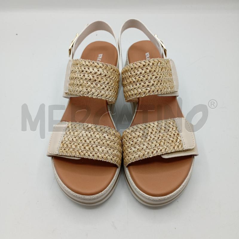 SANDALI DONNA VALLEVERDE BEIGE FIBIA IN CORDA | Mercatino dell'Usato Burolo 1