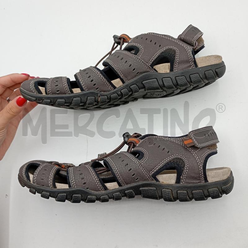 SANDALI UOMO GEOX MARRONE  | Mercatino dell'Usato Burolo 2