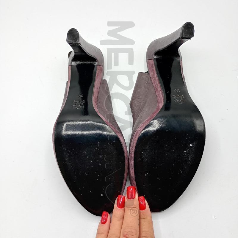 SCARPE DONNA MAX&CO VIOLA PELLE SCAMOSCIATO  | Mercatino dell'Usato Burolo 5