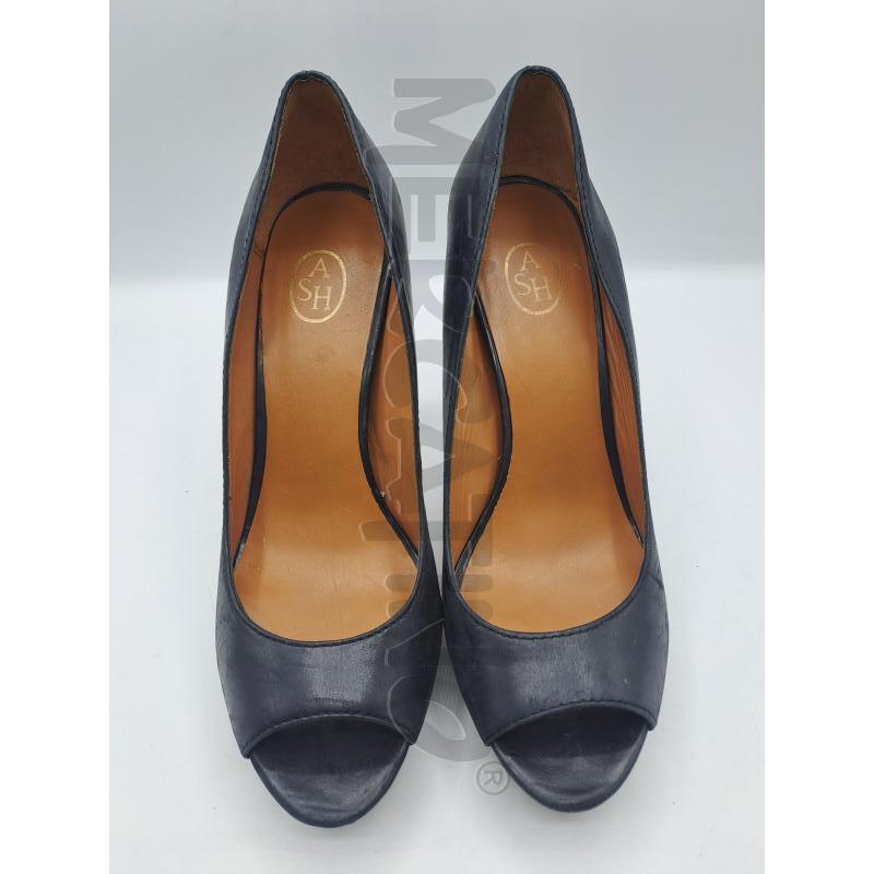 SCARPE TACCHI ASH NERO CUOIO LEGNO | Mercatino dell'Usato Burolo 1