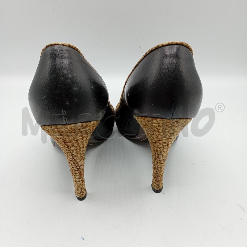 SCARPE TACCHI BORBONESE TONO MORO CON ANIMALIER+SCATOLA | Mercatino dell'Usato Burolo 4