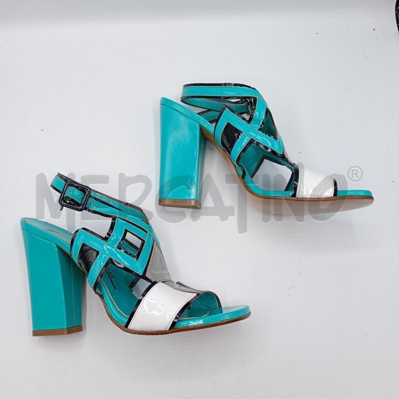 SCARPE TACCHI FIORIFRANCESI AZZURRO+SCATOLA | Mercatino dell'Usato Burolo 2