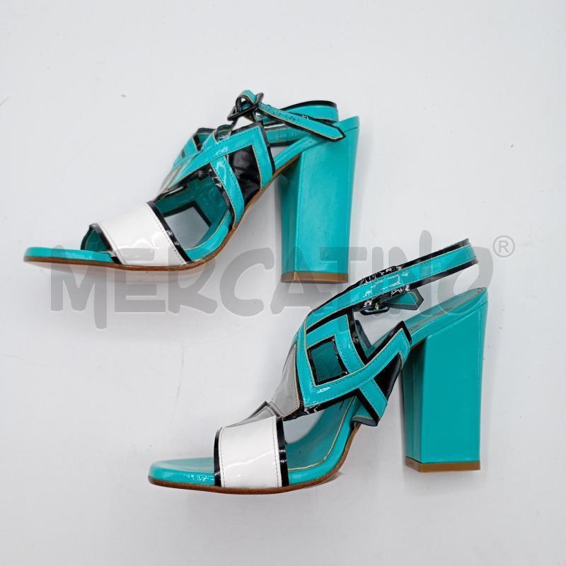 SCARPE TACCHI FIORIFRANCESI AZZURRO+SCATOLA | Mercatino dell'Usato Burolo 3
