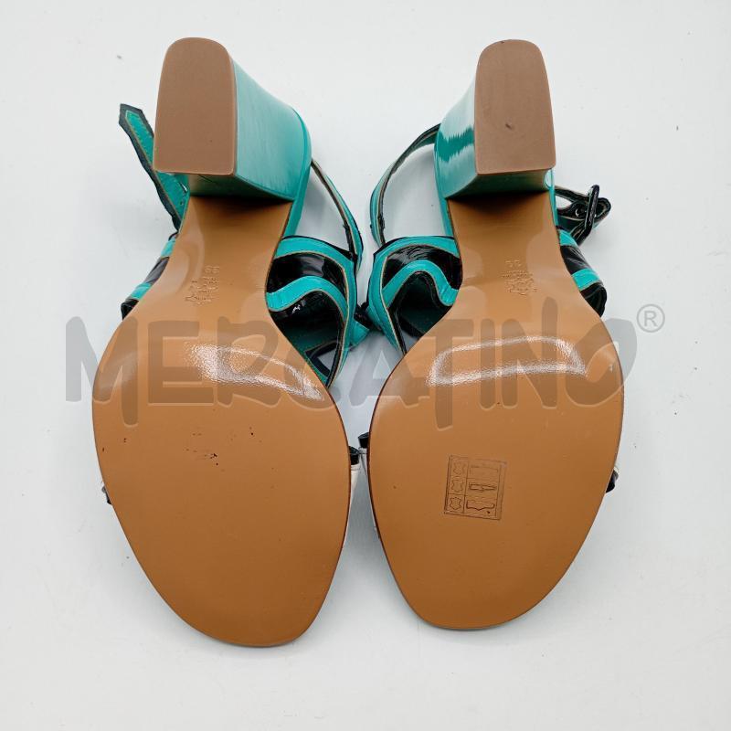 SCARPE TACCHI FIORIFRANCESI AZZURRO+SCATOLA | Mercatino dell'Usato Burolo 5