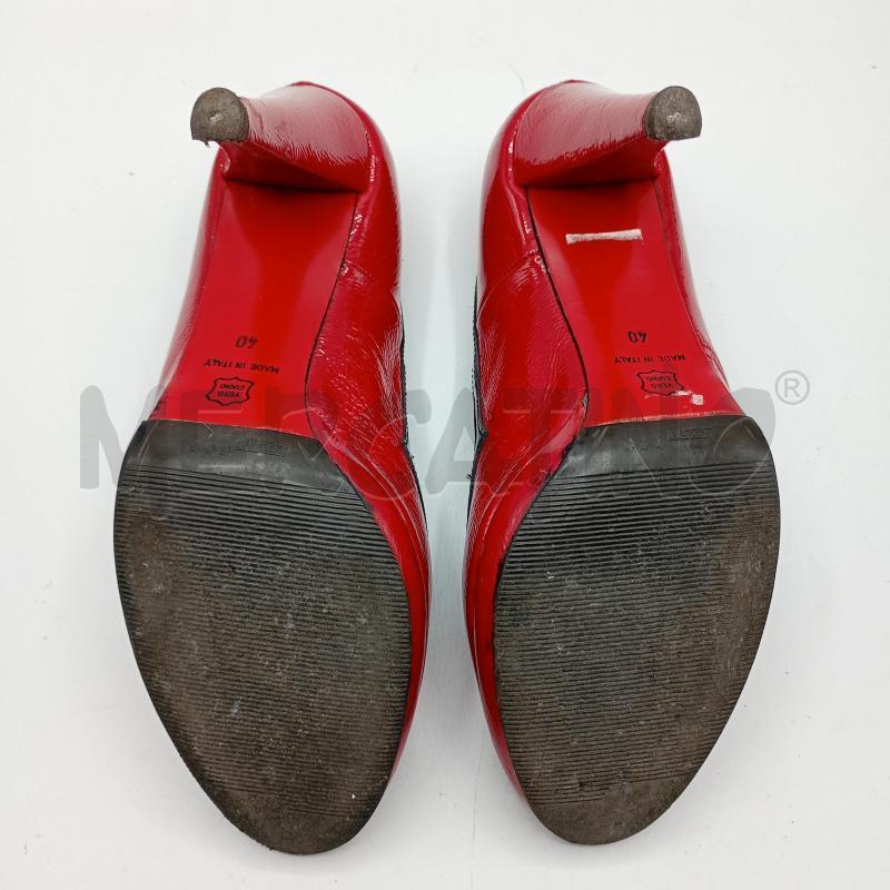 SCARPE TACCHI GIANFRANCO FERRÈ ROSSO NERO OPEN TOE | Mercatino dell'Usato Burolo 5