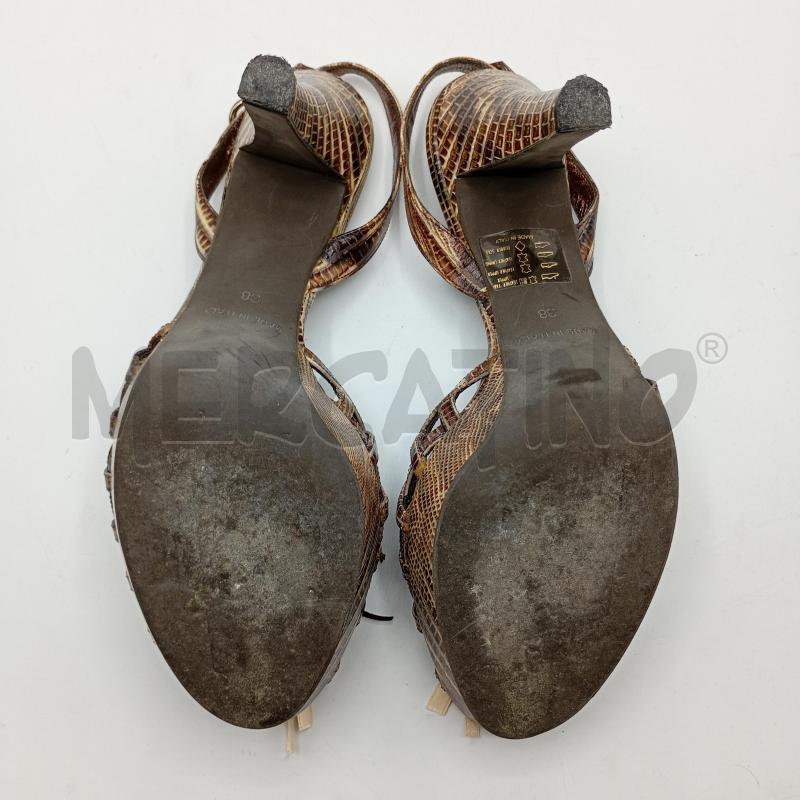 SCARPE TACCHI LELLA BALDI DORATE PITONATE | Mercatino dell'Usato Burolo 5