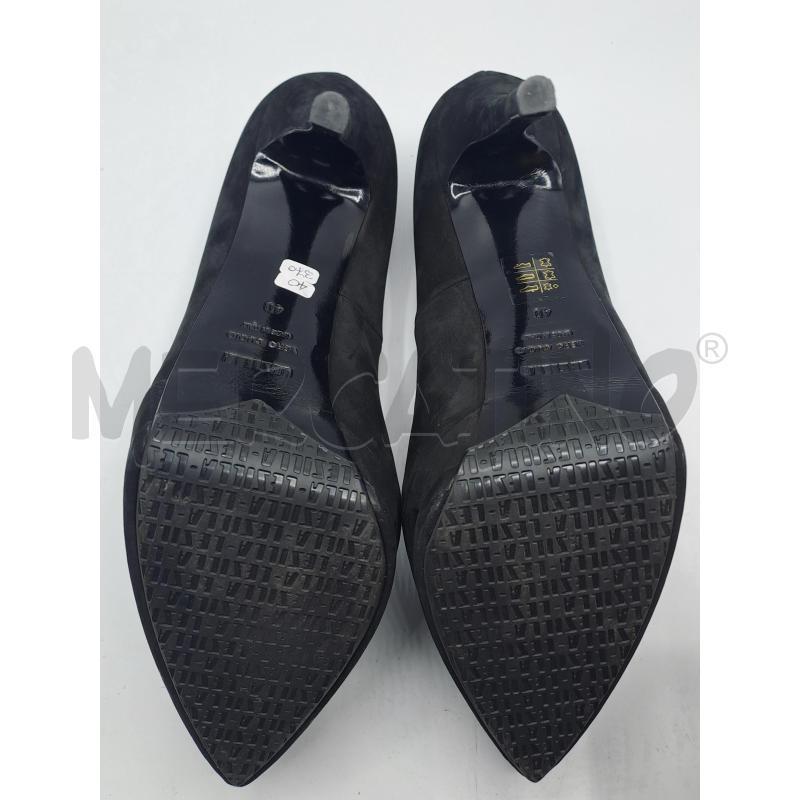 SCARPE TACCHI LE SILLA NERE SCAMOSCIATO+SCATOLA | Mercatino dell'Usato Burolo 4